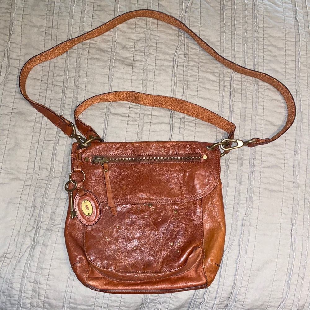 Vintage Brown Fossil Crossbody